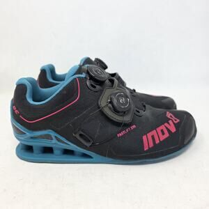 Inov8 Fastlift 370 Women Weightlifting Strength Training Shoes Black BOA 7.5